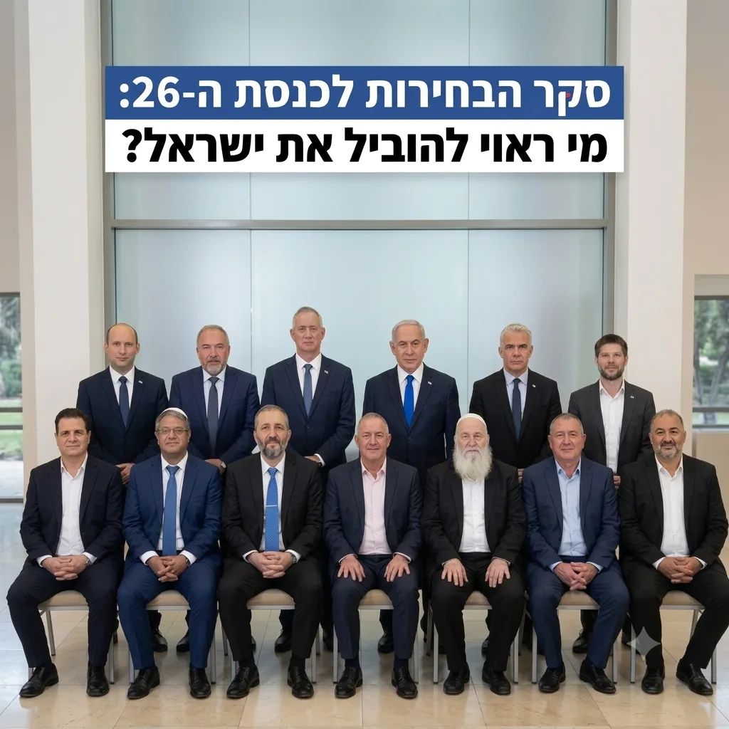 סקר מי תבחר בבחירות השנה - 2026
